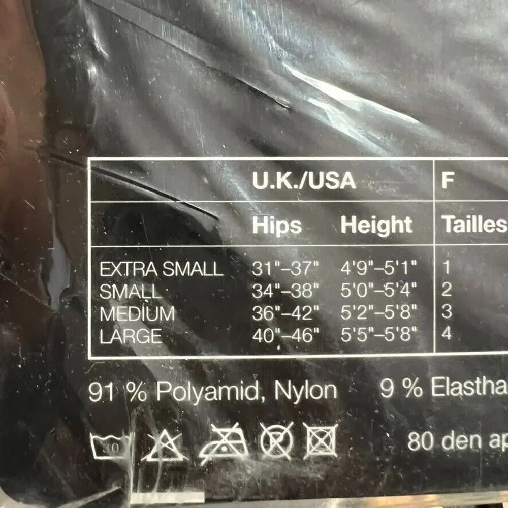 Helmut Newton For Wolford Tights Fatal Opaque 80 XS Admiral Pantyhose 107 89